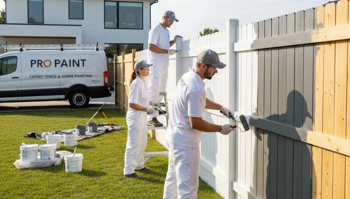Professional fence painting in Fort Lauderdale FL with weather-resistant protective finishes